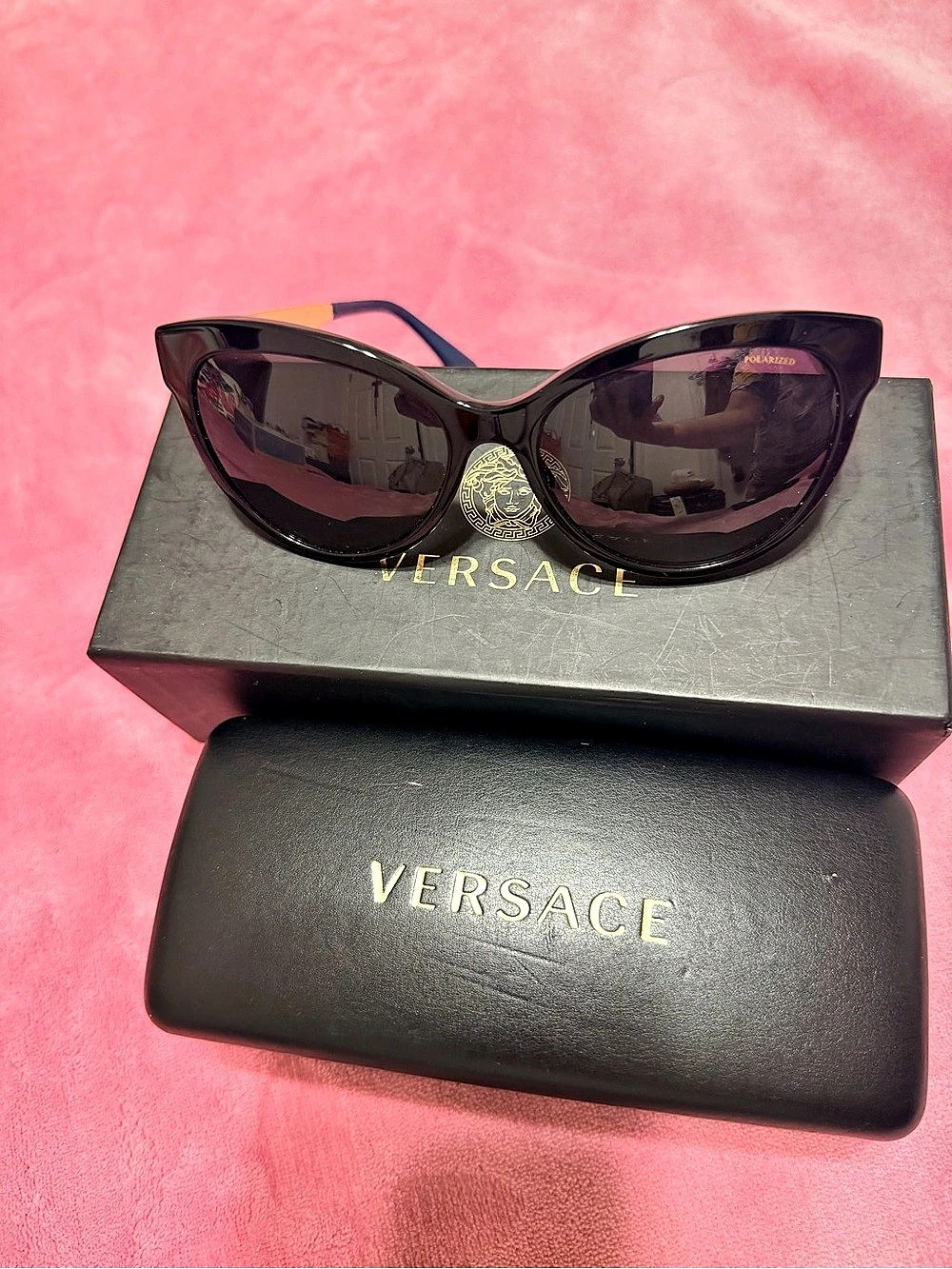 Versace Cat-Eye Polarized Sunglasses